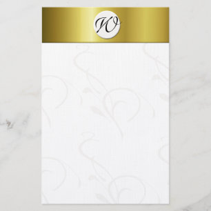Mit Monogramm persönliches Briefpapier