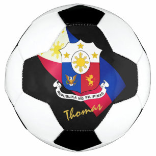 Mit Monogramm philippinische Flagge Fußball