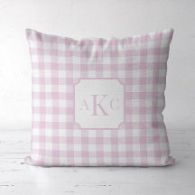 Mit Monogramm Pink Gingham Karo