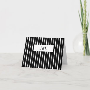 Mit Monogramm Pinstreifen