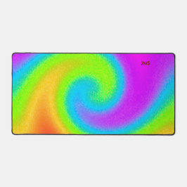 Mit Monogramm Psychedelic Yin & Yang Desk Mat Schreibtischunterlage