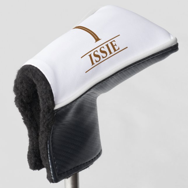 Mit Monogramm Putter Golf Head Cover Headcover (3/4 Vorderseite)