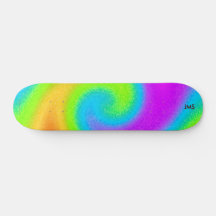 Mit Monogramm Pyschedelic-Skateboard