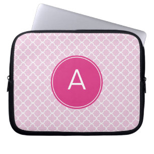 Mit Monogramm Quatrefolienmuster Laptopschutzhülle