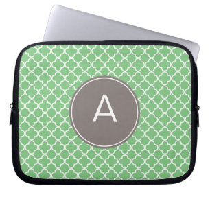 Mit Monogramm Quatrefolienmuster Laptopschutzhülle