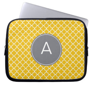 Mit Monogramm Quatrefolienmuster Laptopschutzhülle