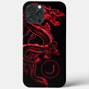 Mit Monogramm Red Asian Dragon Case-Mate iPhone Hülle