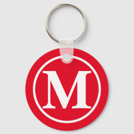 Mit Monogramm Red BB Schlüsselanhänger