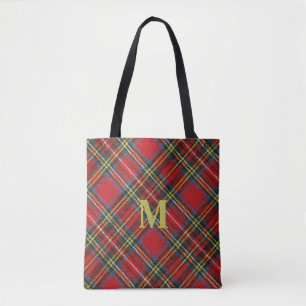Mit Monogramm Red Tartan Kariert