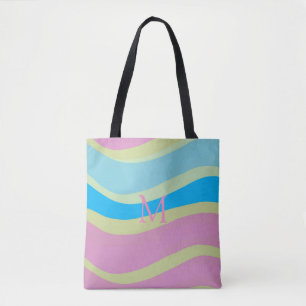 Mit Monogramm-rosa-gelb-modernes Design