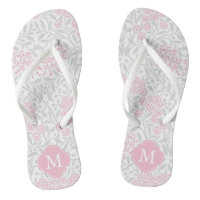 Mit Monogramm rosa und graublütige Damaske