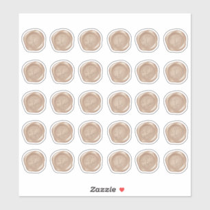 Mit Monogramm Rose Gold Imitate Wax Siegel Aufkleber