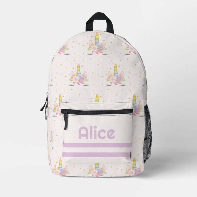 Mit Monogramm Rucksack für Mädchen (Vorderseite)