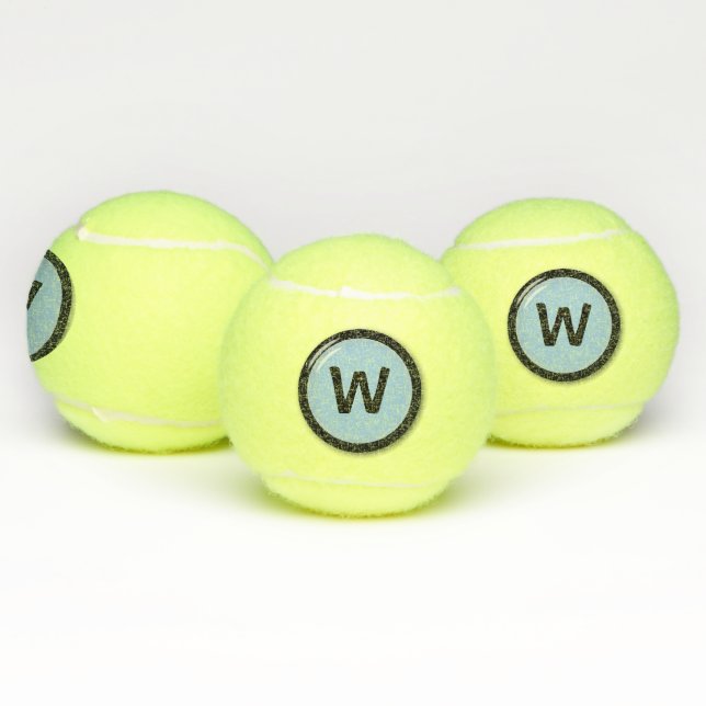 Mit Monogramm Rundzeichen Tennisbälle (Multi)