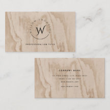 Mit Monogramm rustikales Holz Elegantes Skript