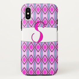 Mit Monogramm S-Phone-Gehäuse in Rosa und Schwarz Case-Mate iPhone Hülle