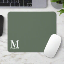 Mit Monogramm Sage Green Initial Name Electronics