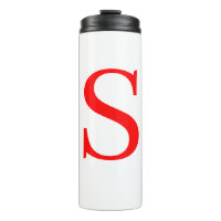 Mit Monogramm Schlichtes  Rotes und Weißes Anfangs