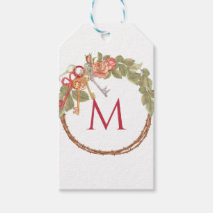 Mit Monogramm Schlüssel und Tod Geschenkanhänger