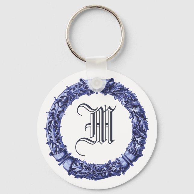 Mit Monogramm Schlüsselanhänger (Vorderseite)