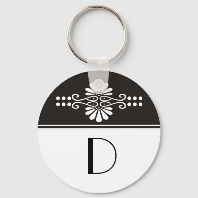 Mit Monogramm Schlüsselanhänger (Vorderseite)