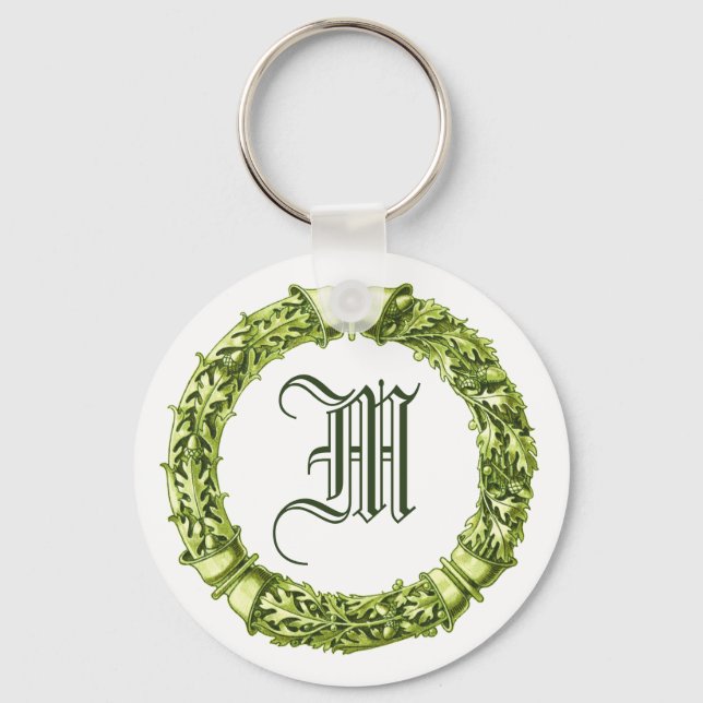 Mit Monogramm Schlüsselanhänger für Grünkränz (Vorderseite)