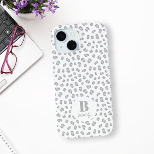 Mit Monogramm Schneeleopard Case-Mate iPhone Hülle