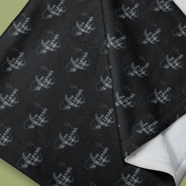 Mit Monogramm Schwarz Fleecedecke