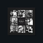 Mit Monogramm Schwarz-Rahmen-FotoCollage Leinwanddruck<br><div class="desc">Fügen Sie Ihre Fotos,  Monogramme oder beliebigen Text Ihrer Wahl hinzu.</div>