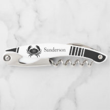 Mit Monogramm Schwarz-Weiß-Krebse