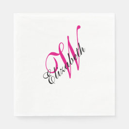 Mit Monogramm Serviette