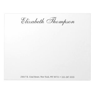 Mit Monogramm Skript Notizblock