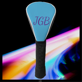 Mit Monogramm Sky Blue Lila oder Farbe auswählen Golf Headcover