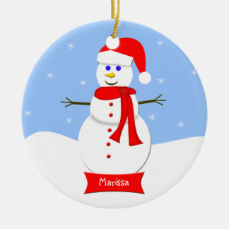 Mit Monogramm Snowman Weihnachtsschmuck