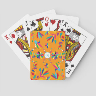 Mit Monogramm Spielkarten des mexikanischen Otomi