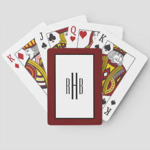 Mit Monogramm Spielkarten Poker Deck für Vater