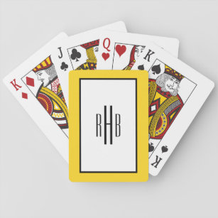mit Monogramm Spielkarten Poker Deck für Vater