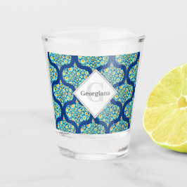 Mit Monogramm Starry Night on Sea Doodle Ogee Schnapsglas