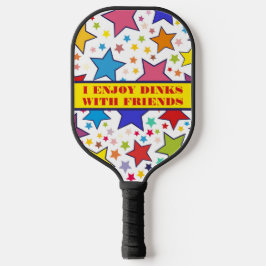 Mit Monogramm Stars, Dinks mit Freunden Pickleball Schläger