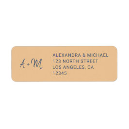 Mit Monogramm staubige Rose Marine Skript Hochzeit