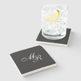 Mit Monogramm Steinuntersetzer