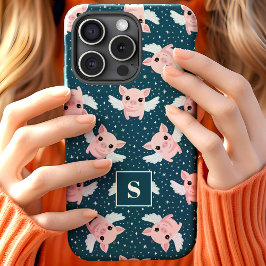 Mit Monogramm Sternenschweinchen Case-Mate iPhone Hülle