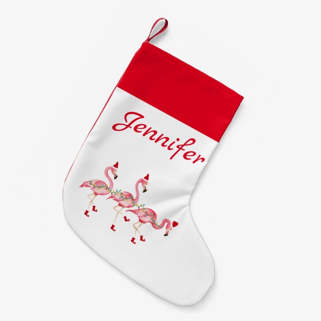 Mit Monogramm Strumpf Kleiner Weihnachtsstrumpf (Vorderansicht (hängend))