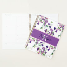 Mit Monogramm Sweet Pea Planner