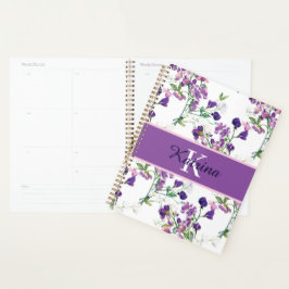 Mit Monogramm Sweet Pea Planner Planer