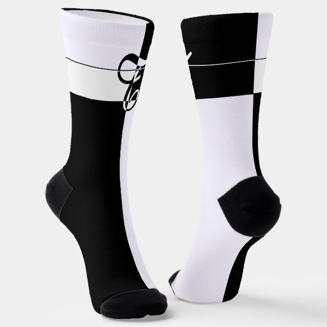 MIT MONOGRAMM T SOCKEN (Gewinkelt)