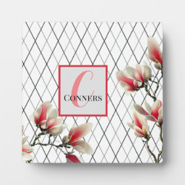 Mit Monogramm Tabletop Plaque mit Easel Fotoplatte