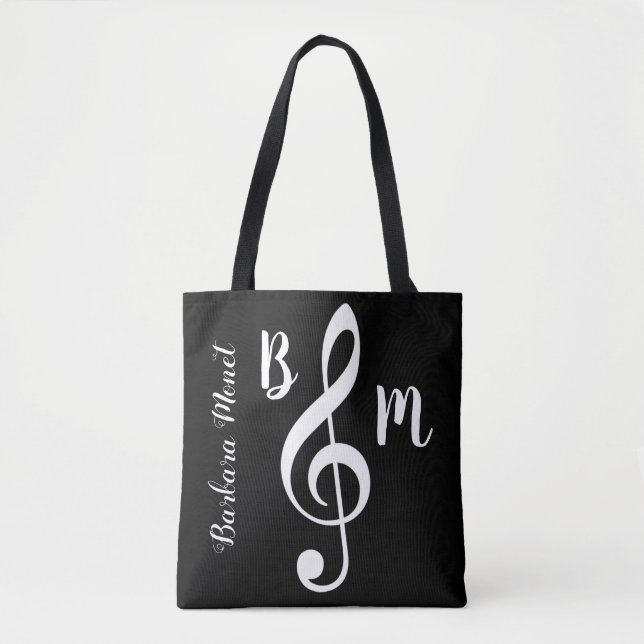 mit Monogramm Tasche/Musiknoten (Vorderseite)