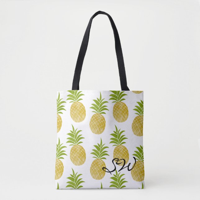 Mit Monogramm Tasche von Posh Pineapel (Vorderseite)