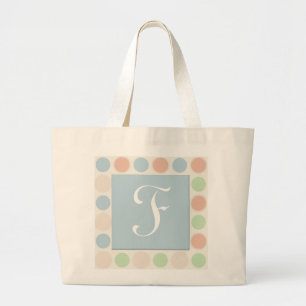 Mit Monogramm Taschentaschen Jumbo Stoffbeutel